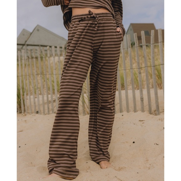 Daily Drills Striped Cotton Pants - Picture 1 of 2